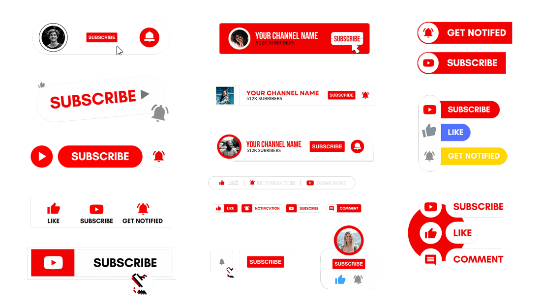 Youtube Buttons 15